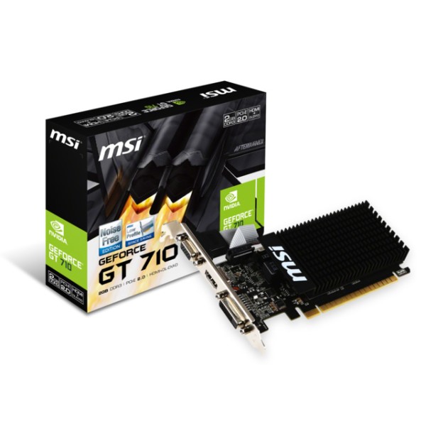 Msi vga gt 710 2gd3h lp gt710 2gb ddr3 64b dx12 pc...