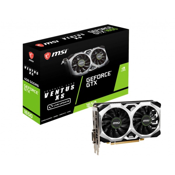 Msi vga geforce gtx 1650 d6 ventus xs v1 4gb gddr6...