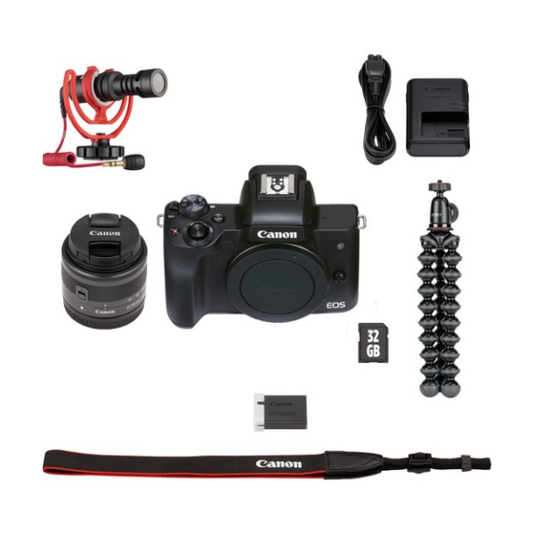 Canon d.cam eos m50 mk ii bk vlogger kit