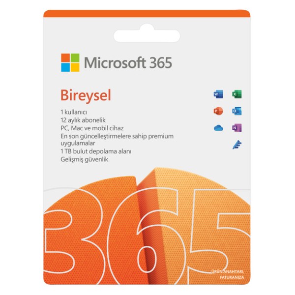 Microsoft 365 bireysel-elektronik lisans