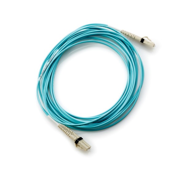 Hpe lc to lc multi-mode om3 2-fiber 0.5m 1-pack fi...