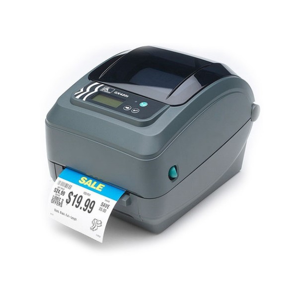 Gx420t ttprintr 203dpi dispenser usb,seri,parallel