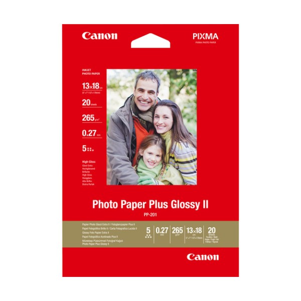 Canon pp-201 glossy ii photo paper plus 5x7