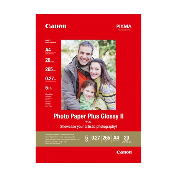 Canon pp-201 glossy ii photo paper plus a4 - 20 sh...