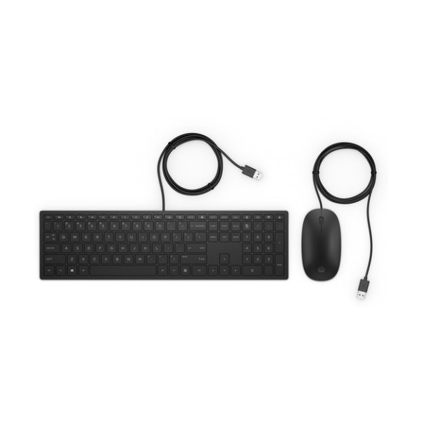 Hp pavilion kablolu klavye mouse set 400