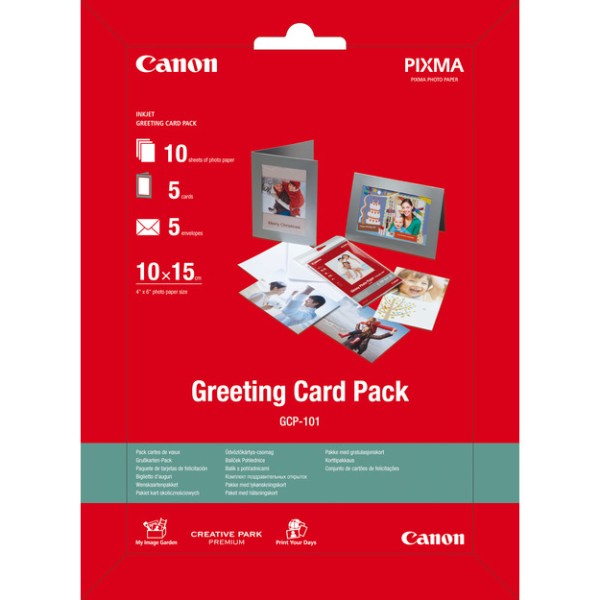 Canon greeting card pack 4x6''