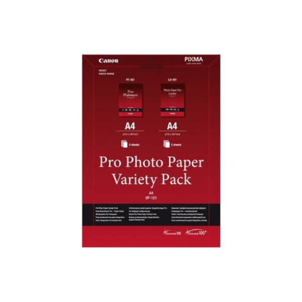 Canon  ij pro photo paper variety pack a4 vp-101