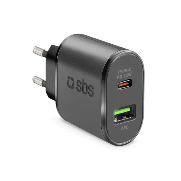 Sbs 1xusb-c pd 25w, 1xusb-a 18w seyahat